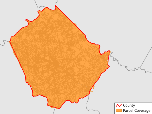 Appomattox County Virginia GIS Parcel Data Download Coverage