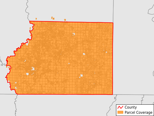 Ashley County Arkansas GIS Parcel Data Download Coverage