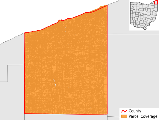 Ashtabula County Ohio GIS Parcel Data Download Coverage