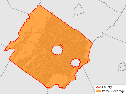 Augusta County Virginia GIS Parcel Data Download Coverage