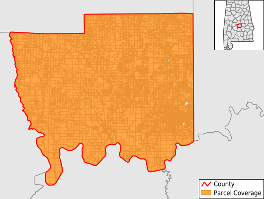 Autauga County Alabama GIS Parcel Data Download Coverage