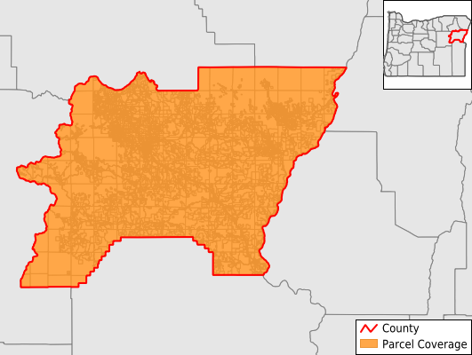 Baker County Oregon GIS Parcel Data Download Coverage