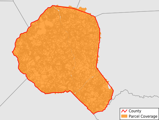 Banks County Ga Parcel Data Coverage Map 