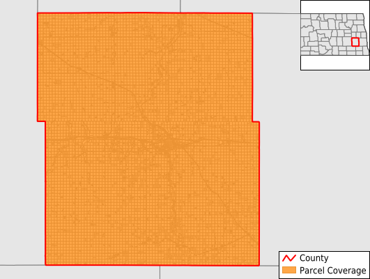 Barnes County North Dakota GIS Parcel Data Download Coverage