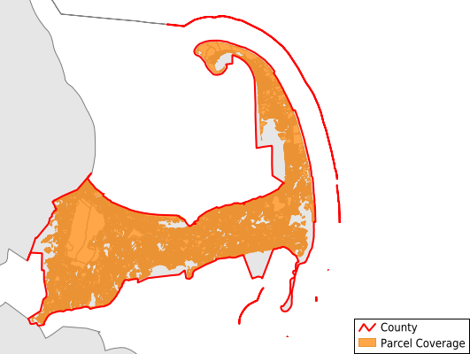 Barnstable County Massachusetts GIS Parcel Data Download Coverage