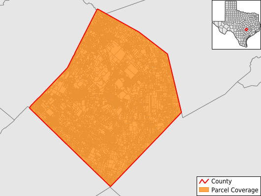 Bastrop County Texas GIS Parcel Data Download Coverage