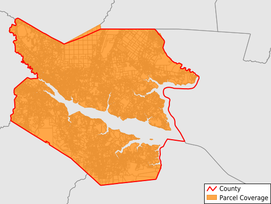 Beaufort County North Carolina GIS Parcel Data Download Coverage