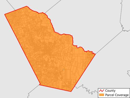 Bee County Texas GIS Parcel Data Download Coverage