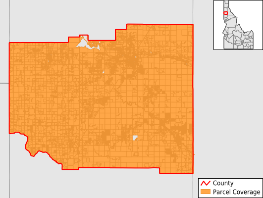 Benewah County Idaho GIS Parcel Data Download Coverage