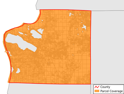 Benzie County Michigan GIS Parcel Data Download Coverage