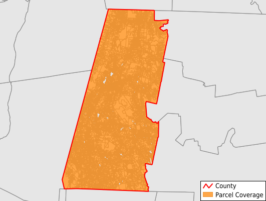 Berkshire County Massachusetts GIS Parcel Data Download Coverage