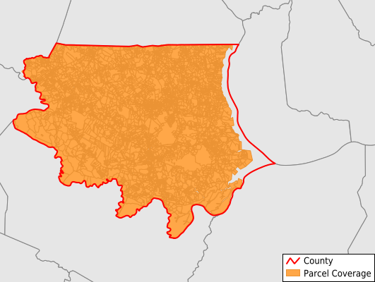Bertie County North Carolina GIS Parcel Data Download Coverage