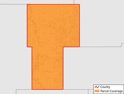 Billings County North Dakota GIS Parcel Data Download Coverage