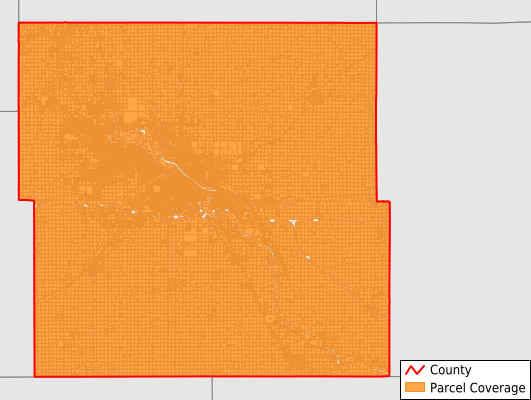 Black Hawk County Iowa GIS Parcel Data Download Coverage