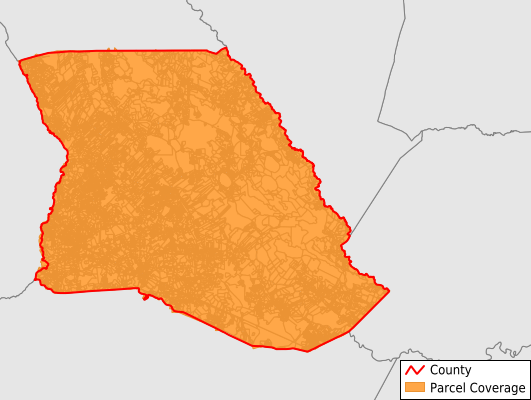 Bladen County North Carolina GIS Parcel Data Download Coverage