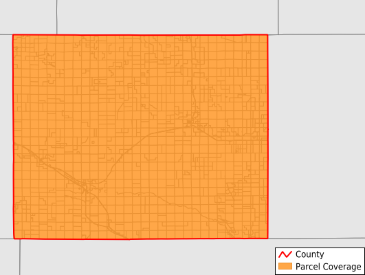 Blaine County Nebraska GIS Parcel Data Download Coverage