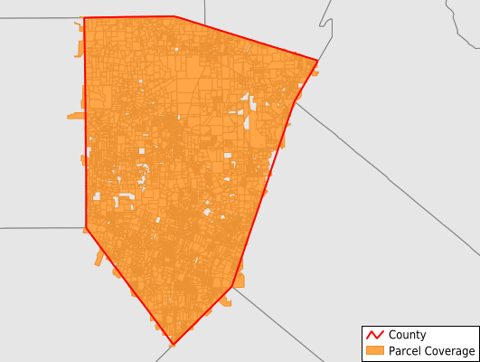 Blanco County Texas GIS Parcel Data Download Coverage