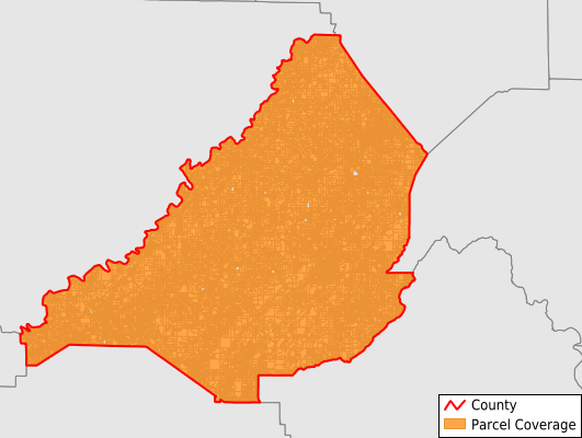 Blount County Alabama GIS Parcel Data Download Coverage