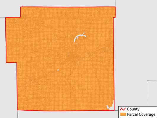 Bond County Illinois GIS Parcel Data Download Coverage