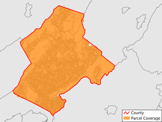 Botetourt County Virginia GIS Parcel Data Download Coverage