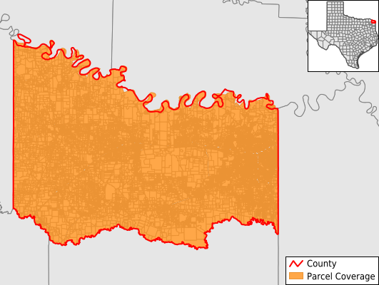 Bowie County Texas GIS Parcel Data Download Coverage