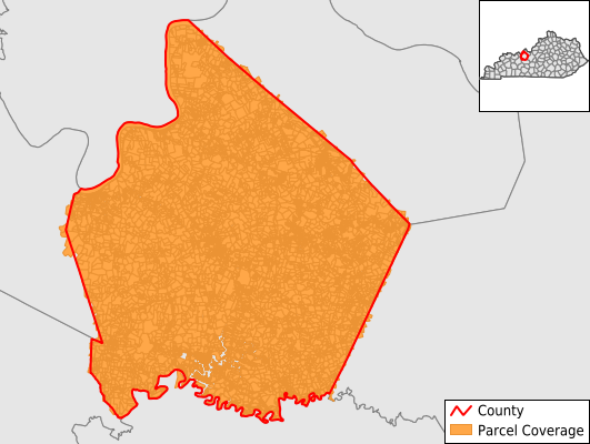 Breckinridge County Kentucky GIS Parcel Data Download Coverage