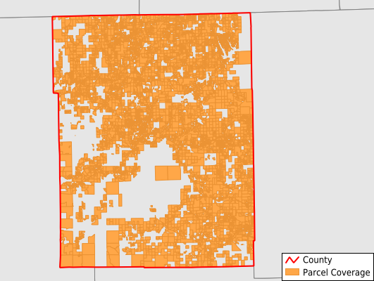 Brown County Indiana GIS Parcel Data Download Coverage
