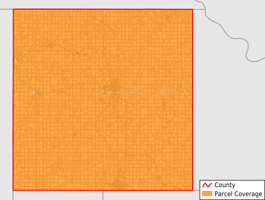 Brown County Kansas GIS Parcel Data Download Coverage
