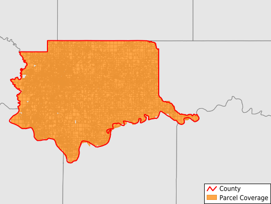 Bryan County Oklahoma GIS Parcel Data Download Coverage