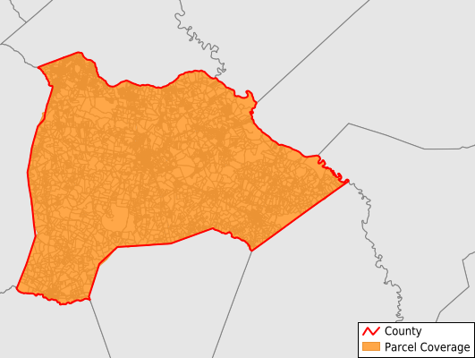 Burke County Georgia GIS Parcel Data Download Coverage