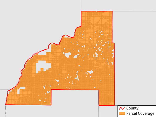 Burnett County Wisconsin GIS Parcel Data Download Coverage