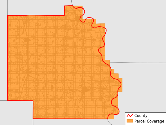 Burt County Nebraska GIS Parcel Data Download Coverage