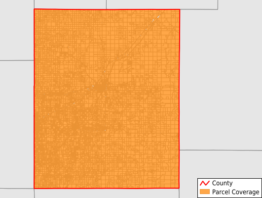 Butler County Kansas GIS Parcel Data Download Coverage