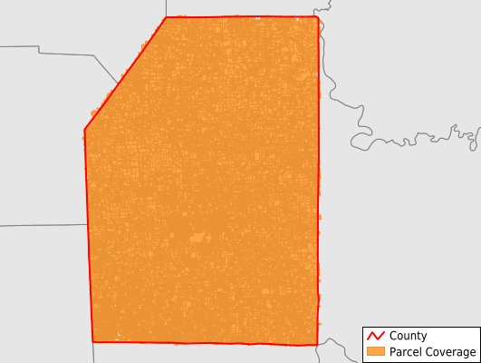 Butler County Pennsylvania GIS Parcel Data Download Coverage