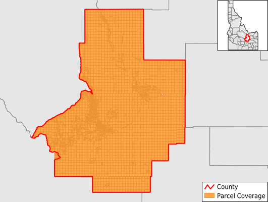 Butte County Idaho GIS Parcel Data Download Coverage