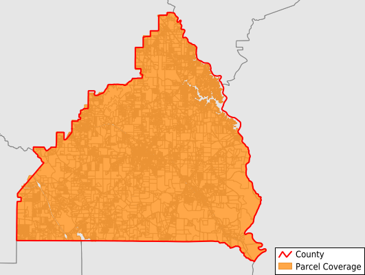 Butts County Georgia GIS Parcel Data Download Coverage