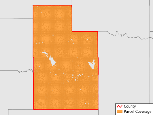Caddo County Oklahoma GIS Parcel Data Download Coverage