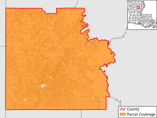 Caldwell Parish Louisiana GIS Parcel Data Download Coverage