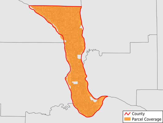 Calhoun County Illinois GIS Parcel Data Download Coverage