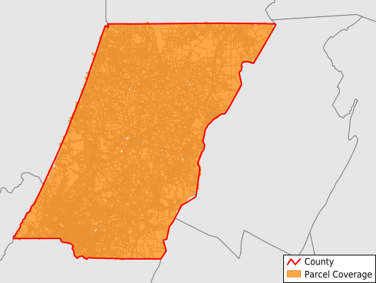 Cambria County Pennsylvania GIS Parcel Data Download Coverage