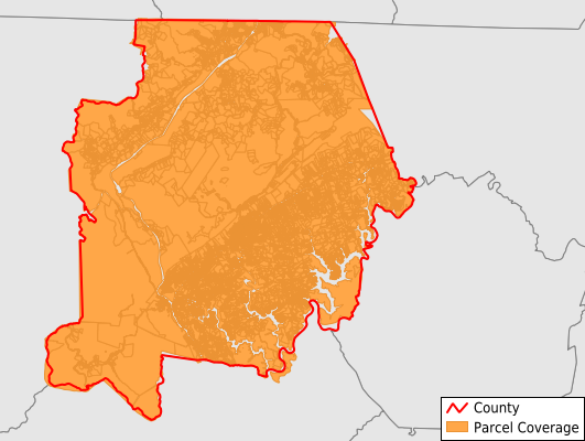 Campbell County Tennessee GIS Parcel Data Download Coverage
