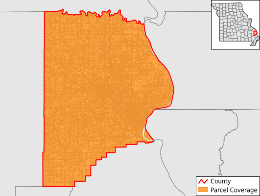 Cape Girardeau County Missouri GIS Parcel Data Download Coverage