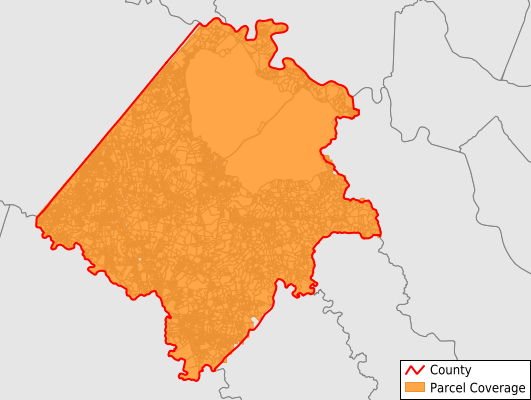 Caroline County Virginia GIS Parcel Data Download Coverage