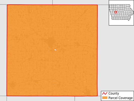 Carroll County Iowa GIS Parcel Data Download Coverage