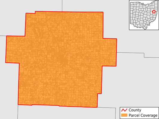 Carroll County Ohio GIS Parcel Data Download Coverage