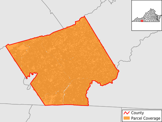 Carroll County Virginia GIS Parcel Data Download Coverage