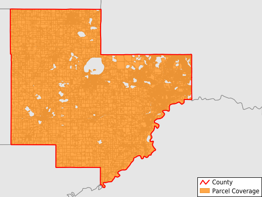 Carver County Minnesota GIS Parcel Data Download Coverage