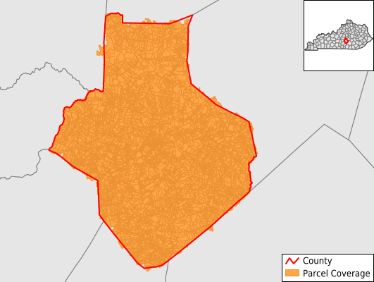 Casey County Kentucky GIS Parcel Data Download Coverage