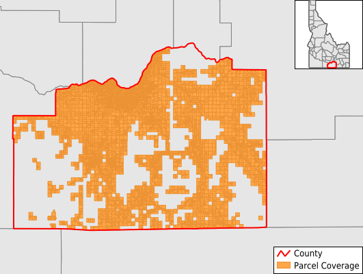 Cassia County Idaho GIS Parcel Data Download Coverage