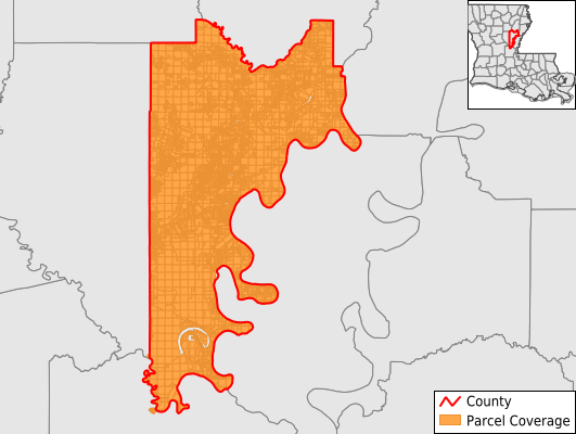 Catahoula Parish Louisiana GIS Parcel Data Download Coverage